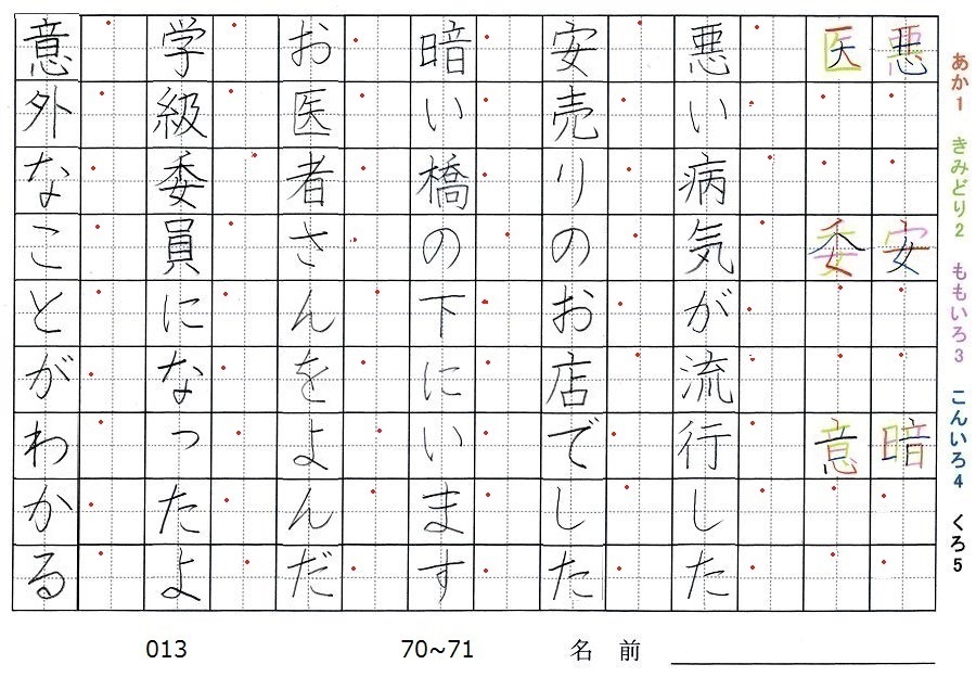 三年生の漢字 旅行と習字を楽しむ