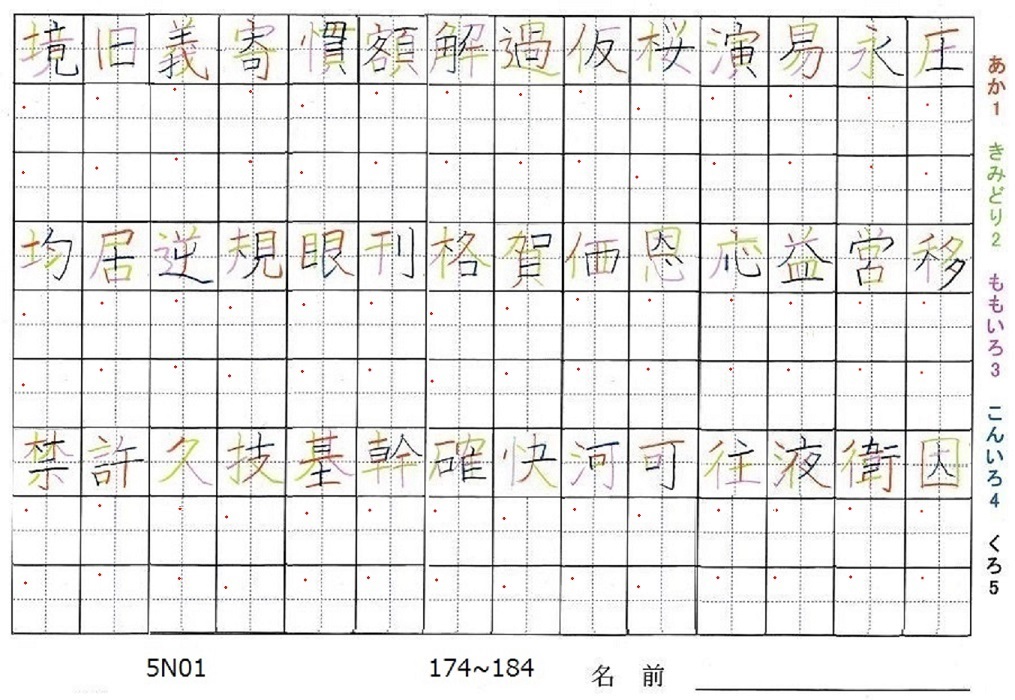 五年生で習う漢字の書き順 旅行と習字を楽しむ