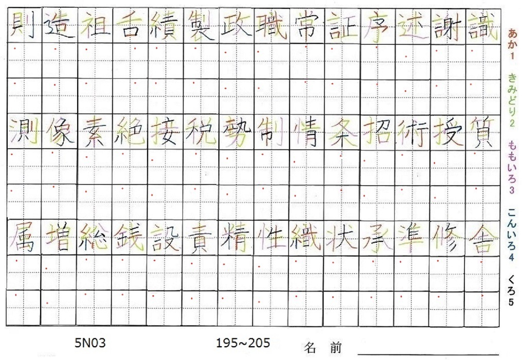 五年生で習う漢字の書き順 旅行と習字を楽しむ